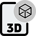 3D Model, three dimensional box in top right corner