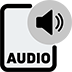 Icon: Audio, speaker in top right corner